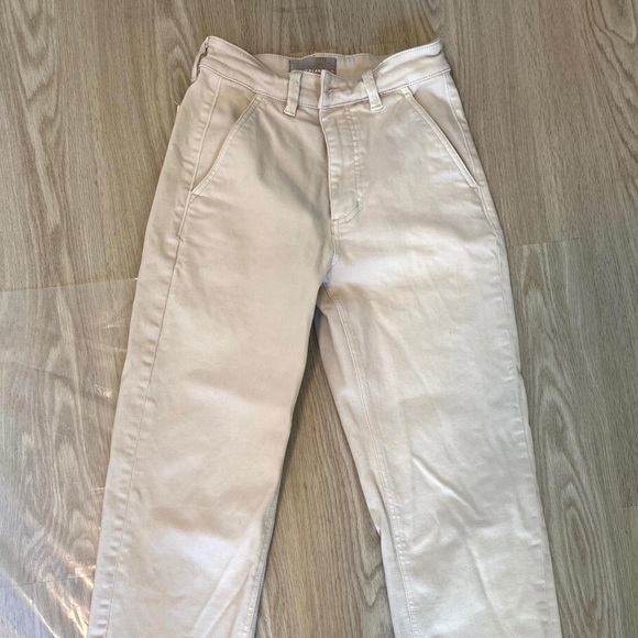 Everlane Straight Leg Crop in Bone - Picture 4 of 5